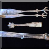 S26. Sterling silver sugar tongs. 